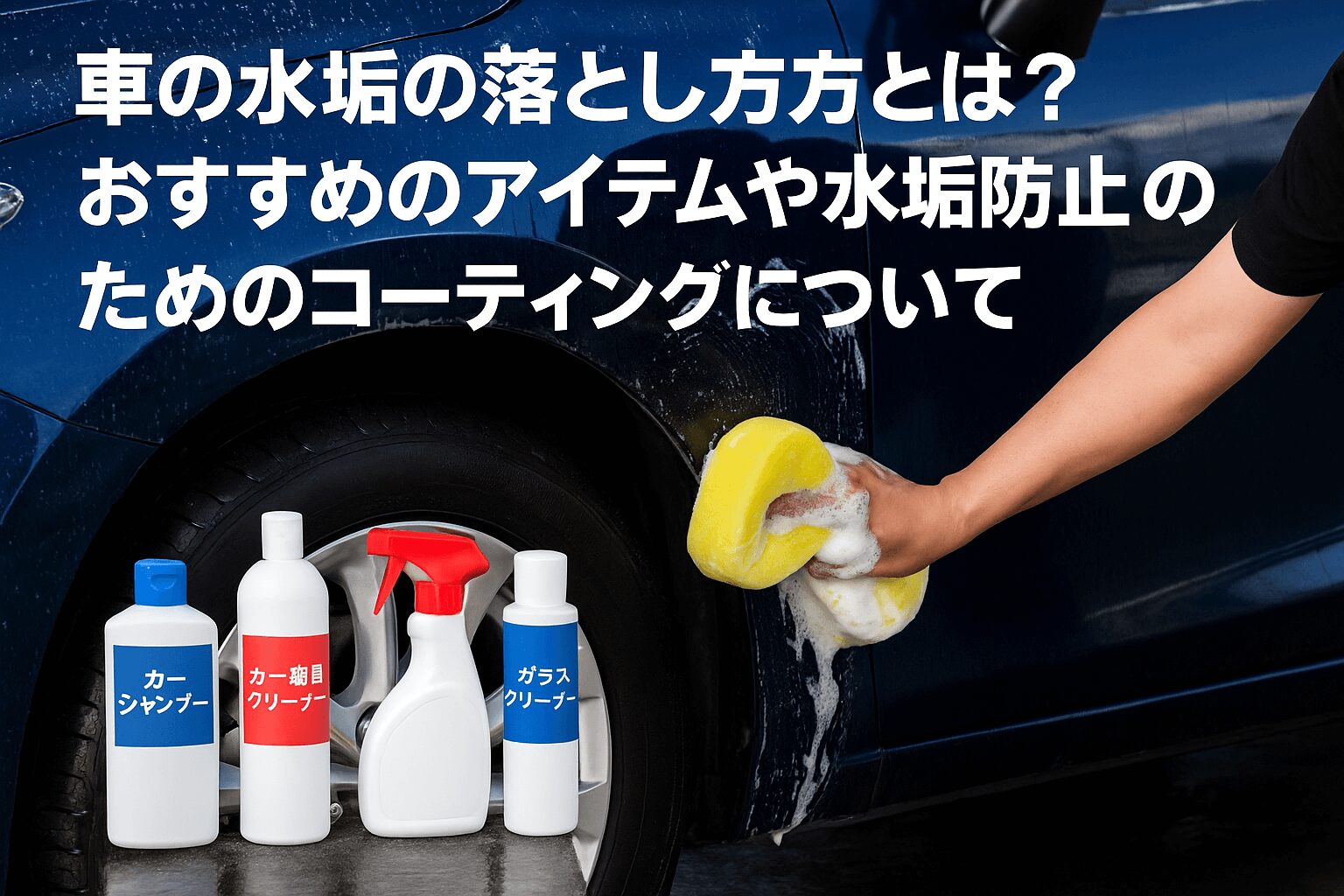 車の水垢の落とし方とは？おすすめのアイテムや水垢防止のためのコーティングについて