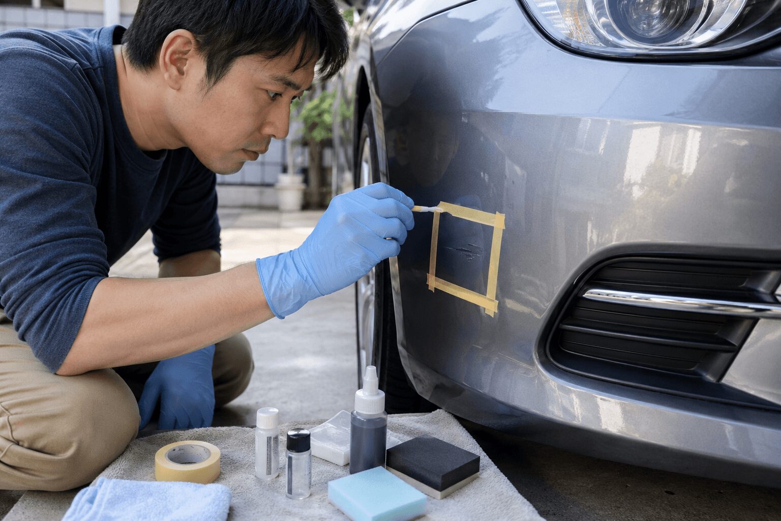 車の傷修理にかかる費用相場